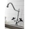 Kingston Brass KS1231PKXBS 8" Centerset Deck Mnt Kitchen Faucet W/Brass Sprayer, Chrm KS1231PKXBS - alternate 5